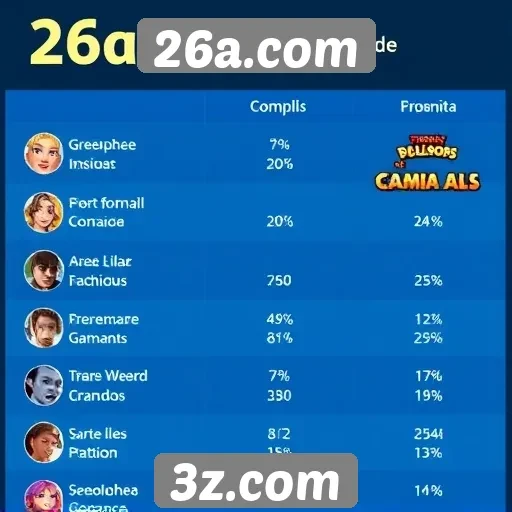 Comparativo entre os principais jogos do site 26a.com
