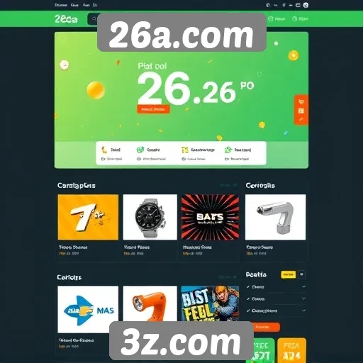 Interface de usuário do 26a.com é intuitiva e acessível